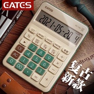 Date Time Electronic Calculator 12-Bit Large Screen Fashion Influencer Voice Computer Cute High-Appe