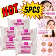 5 PCS NIACINAMIDE SOAP BMRS NEW & ORIGINAL NIACINAMIDE with GLUTATHIONE PREMIUM WHITENING SOAP