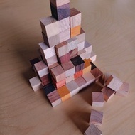 台灣製造 索碼立方 原木 立方 四方體 積木 無毒 自然 健康