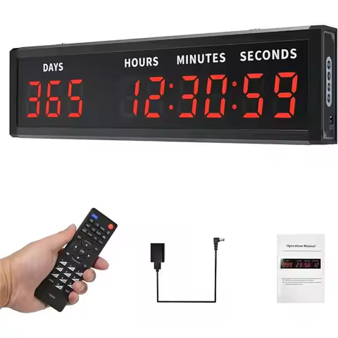 2025 Trend Large Digital Countdown Clock,LED Display, 999 Day Countdown Timer For Christmas, Count U