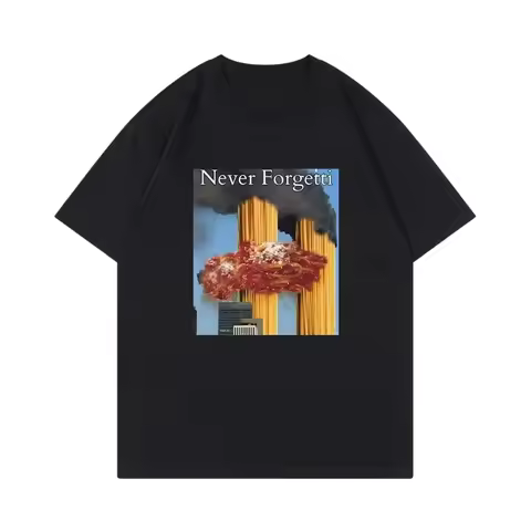 Never Forgetti September 11th Memorial Men's and Women's T-Shirts Neutral Casual High Quality Outdoo
