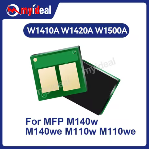 5Pcs W1410A W1420A W1500A Toner Chip Compatible for HP M110w MFP Laser Printer M140w M141w M111w ton
