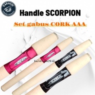 Scorpion C 14+ Cork AAA reel seat handle set SCORPION rod handle set Cork