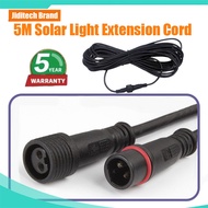 Ipower 5M Solar Light Extension Cord Suitable For Solar Light 20W/25W/40W/60W/100W/150W/300W/400W