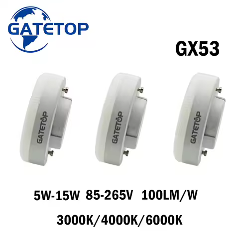 1-10 PCS GX53 LED Spotlight Wide Voltage AC85-265V 5-15W Daring Light Source Wardrobe Cabinet Light 