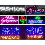 Welcome Open Sign LED Neon Light LED Light for Decoration Business Restaurant Toilet Burger Restaura