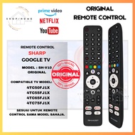 Compatible For SHARP Voice Function GOOGLE TV Flat Panel LED TV Remote Control SH-V01 4TC50FJ1X 4TC6