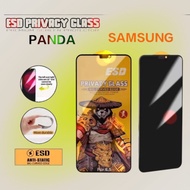 LAYAR Tempered Glass Esd Panda Anti Spy Samsung A74 A90 A91 F12 F15 F16 F22 F23 F32 F41 F42 4g 5g An