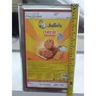 Julies cheese cracker Biscuit in tin(3.5kg),Local Ready Stock