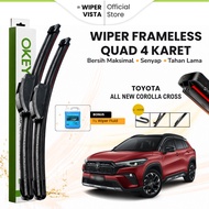 TOYOTA Wiper All New Corolla Cross Quad Car Windshield Wiper Free Fluid