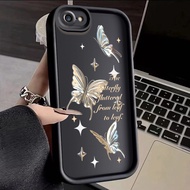 For iPhone 6 Plus 6s Plus 7 Plus 8 Plus 5 5s Se 2020 Case Flowers Butterfly Angel Eyes Stepped Cover Shockproof Thicken All Inclusive Protection Cases