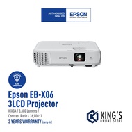 EPSON EB-X06 XGA 3600 LUMEN XGA 3LCD PROJECTOR X06,EB-X05,X05