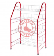 4-Layer High Shoe Rack Easy To Assemble Without Mounting Nuts. Size: Width 26 Length 54 Height 64 Cm