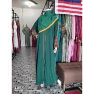 [READY STOCK MALAYSIA] SEA GREEN FARASHA ABAYA FROM DUBAI. ABAYA KAFTAN.