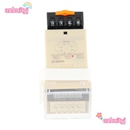 AHTY Digital Time Relay, with Socket Base DH48S‐2Z Time Relay, Precision Timing 0.01S-99H99M 220V Do