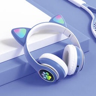 【免運】藍芽耳機 藍芽運動耳機 USB藍芽 藍芽接收器 藍芽喇叭 藍牙音箱 貓耳頭戴式藍牙5.0無線耳機重低音耳麥運動