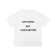 Sanrio | Life Sucks But I Suck Better T Shirt Funny Offensive Meme Sarcastic Ironic Oddly Specific V