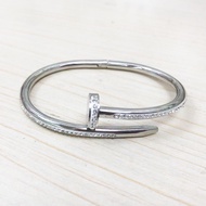 Stainless Bangle Nail Bangle W/Stone （Original Stainless Steel   Class A）