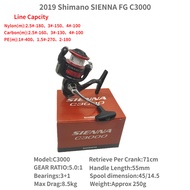 2019 SHIMANO SIENNA FG 500 1000 2000 2500 2500Hg C3000 Hengkang01-Cb รอกหมุนตกปลา4000