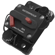 30A 40A 50A 60A 70A 80A 100A 120A 150A 200A 250A 300A AMP Circuit Breaker Fuse Reset 12-48V DC Car B