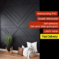 5 Meter Wainscoting PVC siap cat / Bingkai cermin lebih Tebal /Wall Skirting/ Wainscoating pvc / Frame Cermin decoration