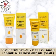 Cosmoderm Vitamin E Cream 1000IU / 3000IU with Roseship Oil (50ml)