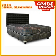 [Bed Set] Central Grand Deluxe 120x200 Kasur Spring Bed Set Bianca