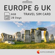 Europe &amp; UK Travel Sim Card | Internet Data | Unlimited Calls (30GB Internet Data)