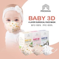 PROXIMA 4 Layer Baby 3D DUCKBILL Surgical Face Mask (Z FOR ZOO) - 20Pcs