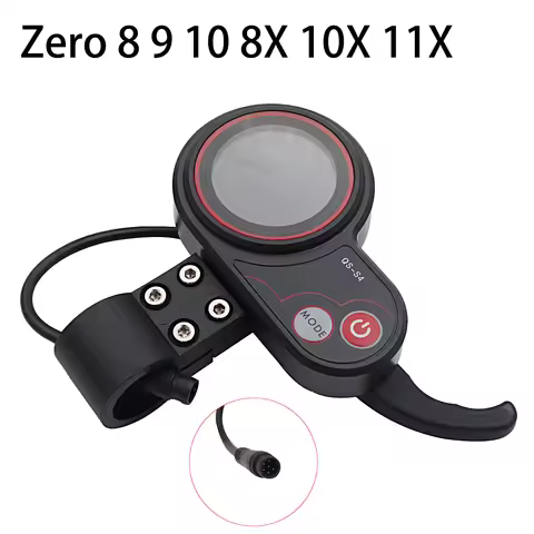 QS-S4 Throttle 36V 48V 52V 60V 72V Electric Scooter Thumb Speed Switch LCD Display for Zero Scooter 