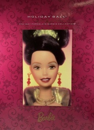 代好友Post,1997年 （Mattel）推出的假日舞會瓷娃娃芭比/極具收藏價值級-非賣品類. Holiday Ball Porcelain Barbie Doll-Not For Sale/Lim