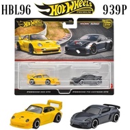 Hot Wheels Premium 2 Pack Porsche 993 GT2 Vs Porsche 718 Cayman GT4