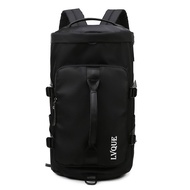 Korean Fashion Travel Backpack Large Capacity Luggage Gym Duffle Bag Weekender Yoga Hand Carry Bag B