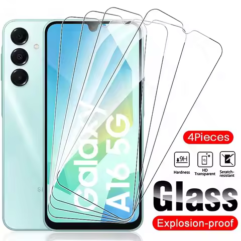 4-1Pcs Clear 9H Tempered Glass For Samsung Galaxy A16 5G 4G Protective Glass SamsungA16 Sumsung A 16