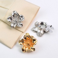 JJ* Elegant Flower Button Covers Cufflinks Detachable Clip On Decorative Buttons Jewelry DIY Clothin