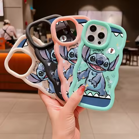 Phone Cases For Xiaomi Redmi 8A Note 8 Case Cute Stitch Soft Wave Side 3D Hot New Design Shockproof 