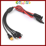 CRAFTORO  Panel Extension Cable, 1m Length 4 in 1  Wire, Connector MC4 to DC5521 7909 XT60 Female Co