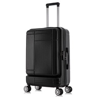 YQ4 KLQDZMS New Business Travel Case with Wheels Front Opening Storage Laptop 20 Inch Boarding Case Girls Hand Luggage