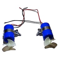 (XCTS) 1 Pair RC Jet Boat Underwater Motor Thruster 7.4V 16800RPM CW CCW 3-Blades Propeller for DIY