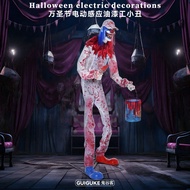 Halloween New Style Paint Bucket Clown Electric Sensor Haunted House Decoration Scene Decoration Pro