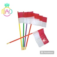 MERAH Stick Flag Plastic Flag Pluit Flag Red and White Stick Flag