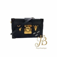 【L0012】LV黑色EPI Petite Malle硬箱型斜背包M59179