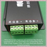 (SPVH) DC12-24V 24 Keys Music Controller 3 Channels IR Remote RGB Controller Sound Sensitive for Led