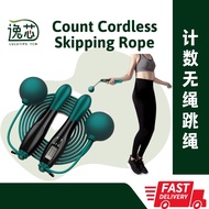 【LULUTIPS】2 in 1Smart rope skipping fitness Lompat tali 2合一无绳跳绳digital weight bearing 负重Long rope co