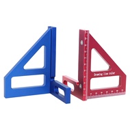 【Bestseller Alert】 Woodworking Square Protractor Aluminum Alloy Miter Triangle Ruler High Precision Layout Measuring Tool Engineer Carpenter Supply