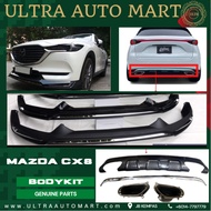 MAZDA CX8 CX-8 2019-2024 BODYKIT FRONT BUMPER LIP REAR DIFFUSER WITH EXHAUST GLOSS BLACK CARBON SPEC