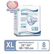 SENSI DIAPERS XL 8 Adhesive Adult DIAPERS | SENSI Adult Diapers Tape XL8