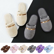 1Pair Coral fleece Men Women Cheap Hotel Slippers Cotton Slides Home Travel SPA Slipper Hospitality Comfort Home Guest Shoes