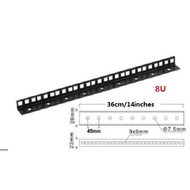 ATG 8U 14 Inch Flight Case Rail Rack Angle Type Heavy Duty Profile for Touring Case Assembly