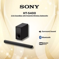 Sony HT-S400 2.1ch Soundbar with Powerful Wireless Subwoofer and BLUETOOTH® Technology | S400